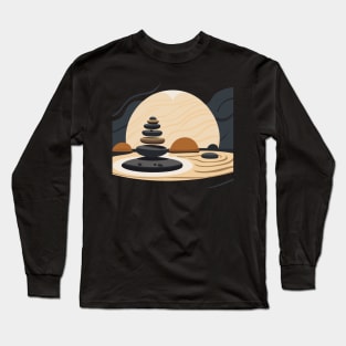 Oriental zen garden Long Sleeve T-Shirt